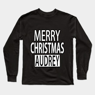 Merry Christmas  Audrey Long Sleeve T-Shirt